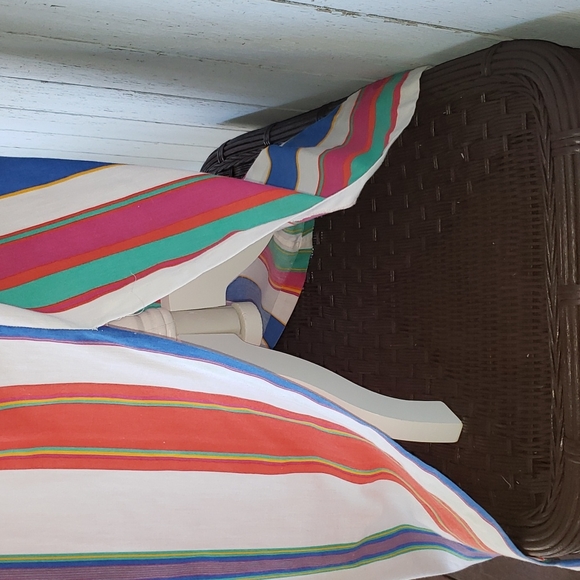 Vintage Christian Dior House Dress Colorful Stripe - Picture 6 of 15